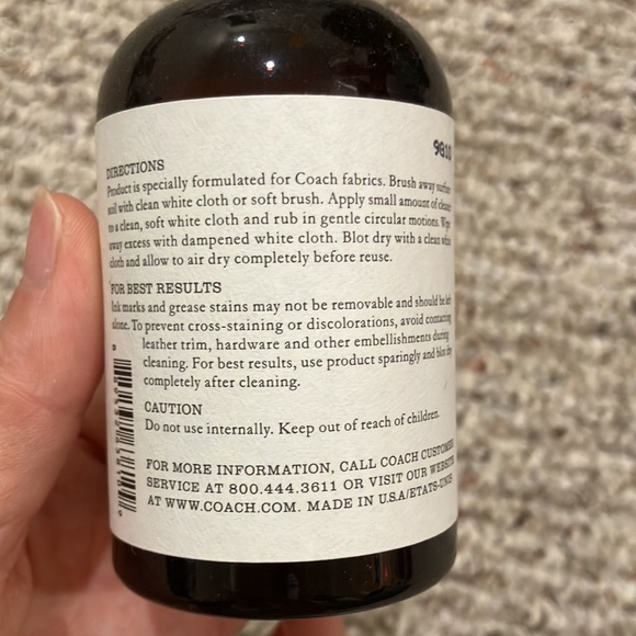 Coach Fabric Cleaner - Picture 3 of 3